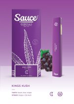 SAUCE- DISPOSABLE 1G LIVE RESIN INFUSED- KINGS KUSH