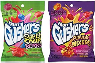 Fruit Gushers Variety 2-Pack, Super Sour Berry and Flavor Mixers – Gluten-free, and full of Vitamin C.