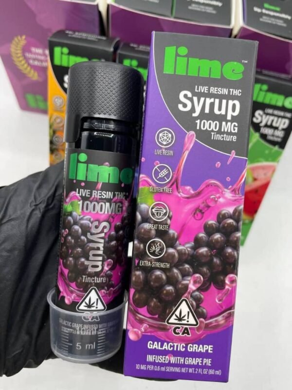 LIME live resin THC syrups